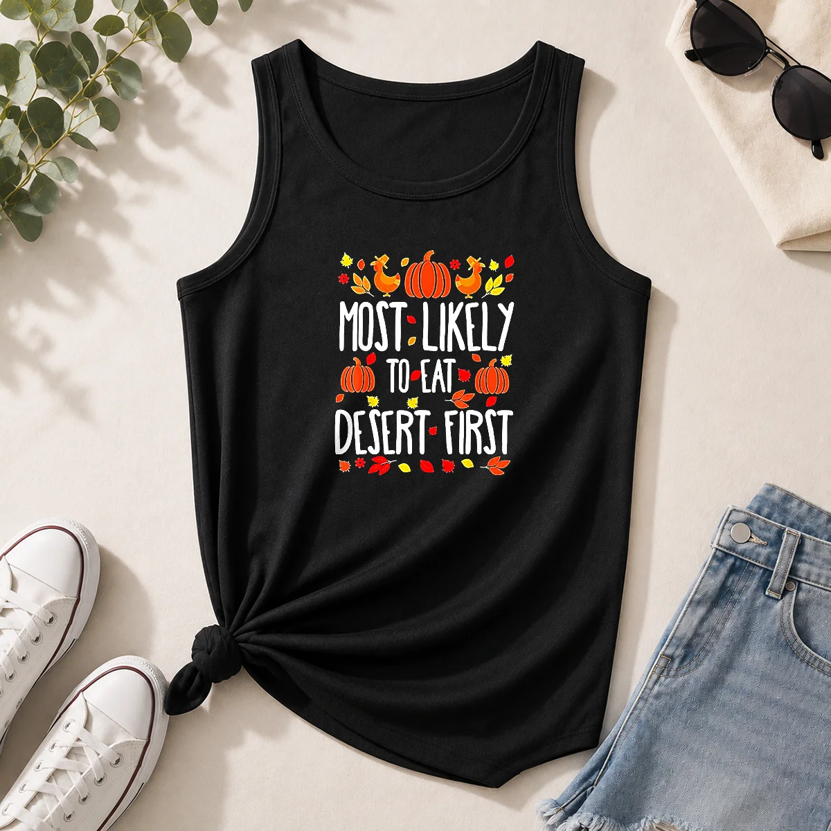 Awesome Most Likely To Eat Dessert First Thanksgiving Shirt - Image 6