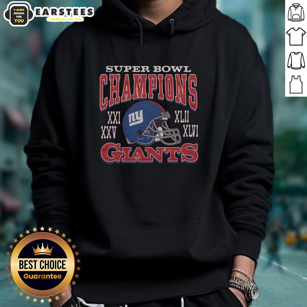 Premium Giants 4 Time Super Bowl Champions T-Shirt - Image 2