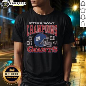 Premium Giants 4 Time Super Bowl Champions T-Shirt