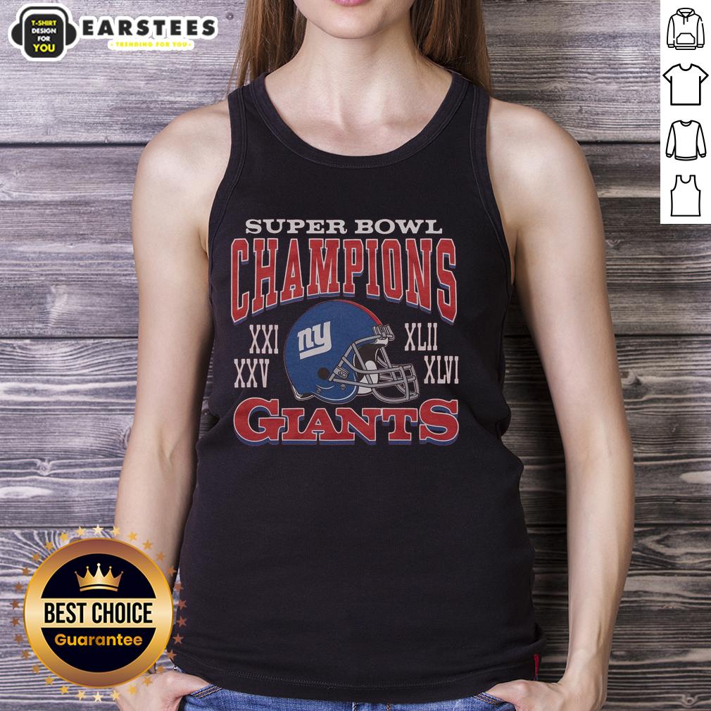 Premium Giants 4 Time Super Bowl Champions T-Shirt - Image 4