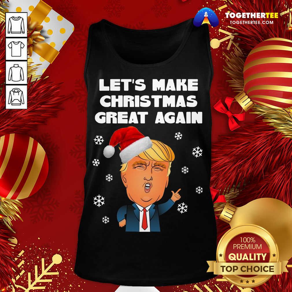 Official Santa Donald Trump Let’s Make Christmas Great Again Shirt - Image 3