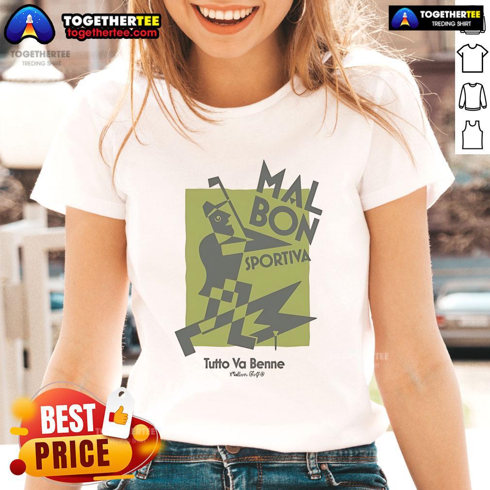 Official Malbon Golf Sportiva Tutto Va Benne T-Shirt - Image 3