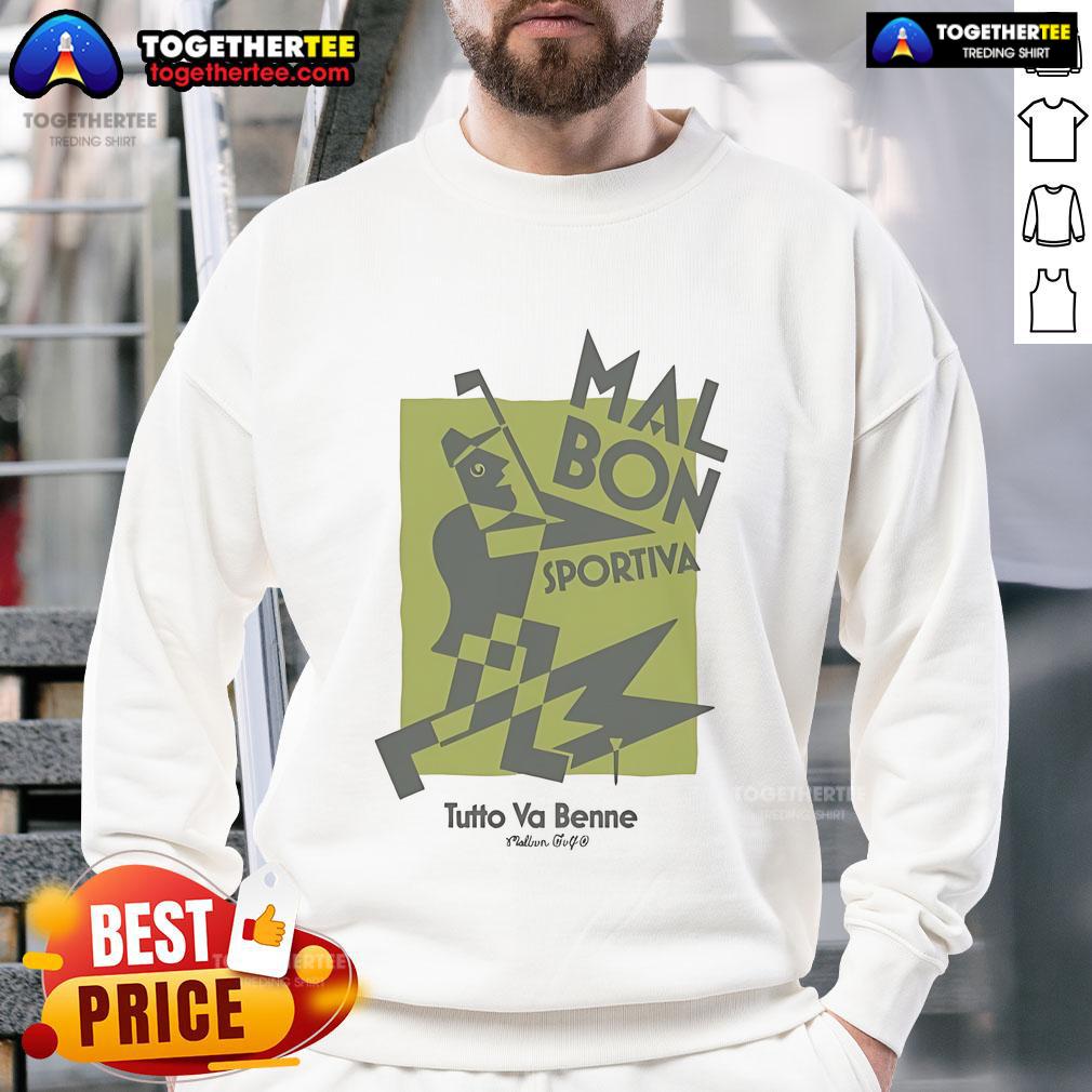 Official Malbon Golf Sportiva Tutto Va Benne T-Shirt - Image 5