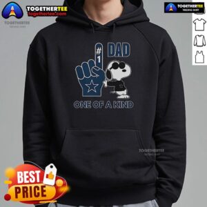 Alternative view of Premium Snoopy Dallas Cowboys #1 DAD One Of A Kind T-Shirt