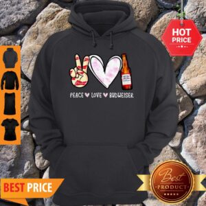 Alternative view of Beautiful Peace Love Budweiser Shirt