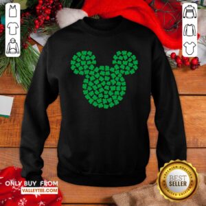 Alternative view of Cool Mickey Mouse Green Four Leaf Clover Shamrock St Patrick's Shirt