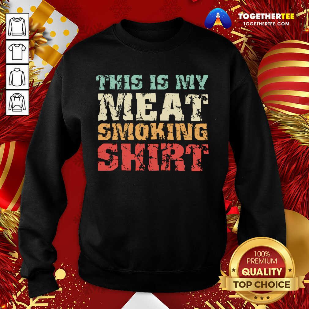 Cute This Is My Meat Smoking BBQ Lover Gift T-Shirt - Image 4