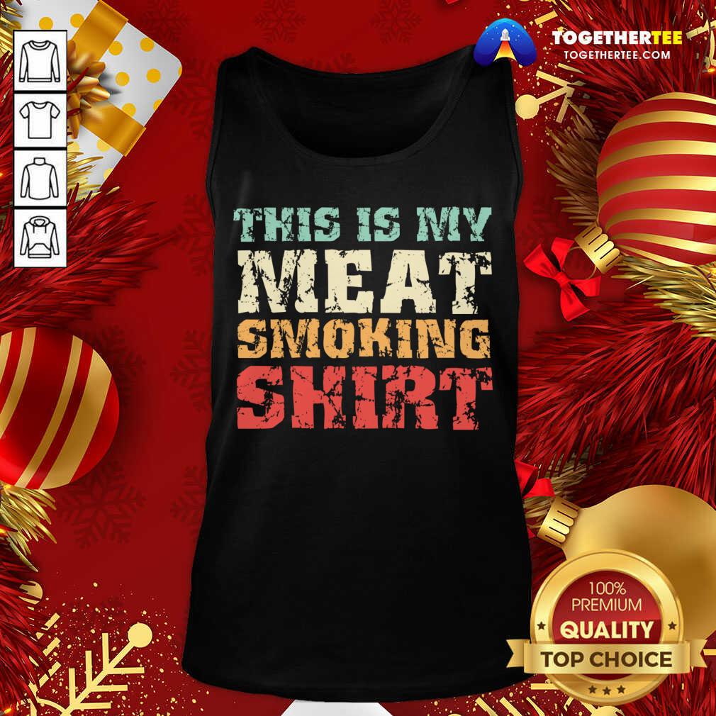 Cute This Is My Meat Smoking BBQ Lover Gift T-Shirt - Image 3
