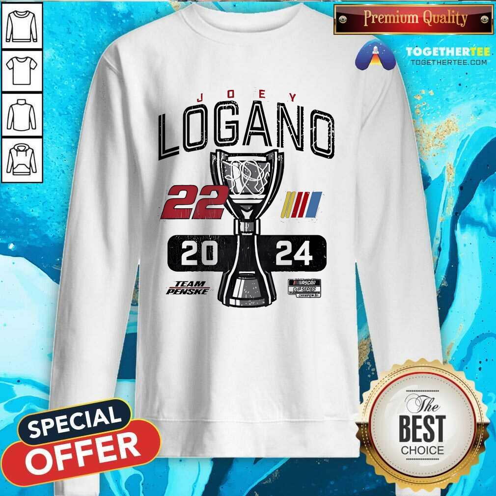 Nice Joey Logano Team Penske 2024 Nascar Cup Series Champion Lifestyle T-Shirt - Image 4
