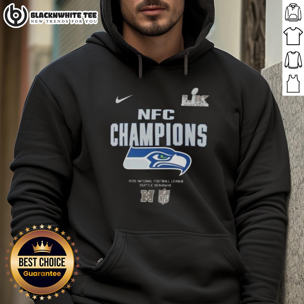 Awesome Super Bowl LX Seattle Seahawks 2025 NFC Champions T-Shirt - Image 2