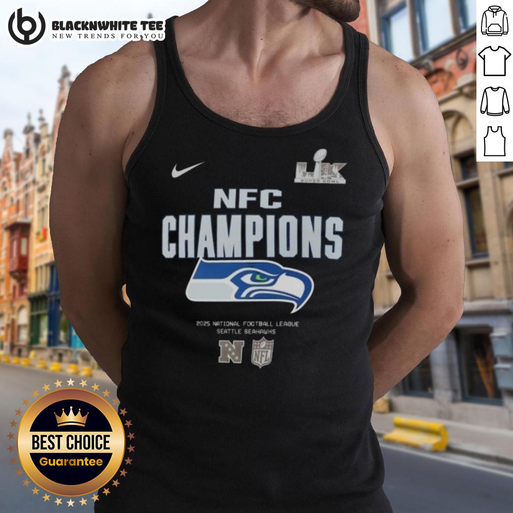 Awesome Super Bowl LX Seattle Seahawks 2025 NFC Champions T-Shirt - Image 4