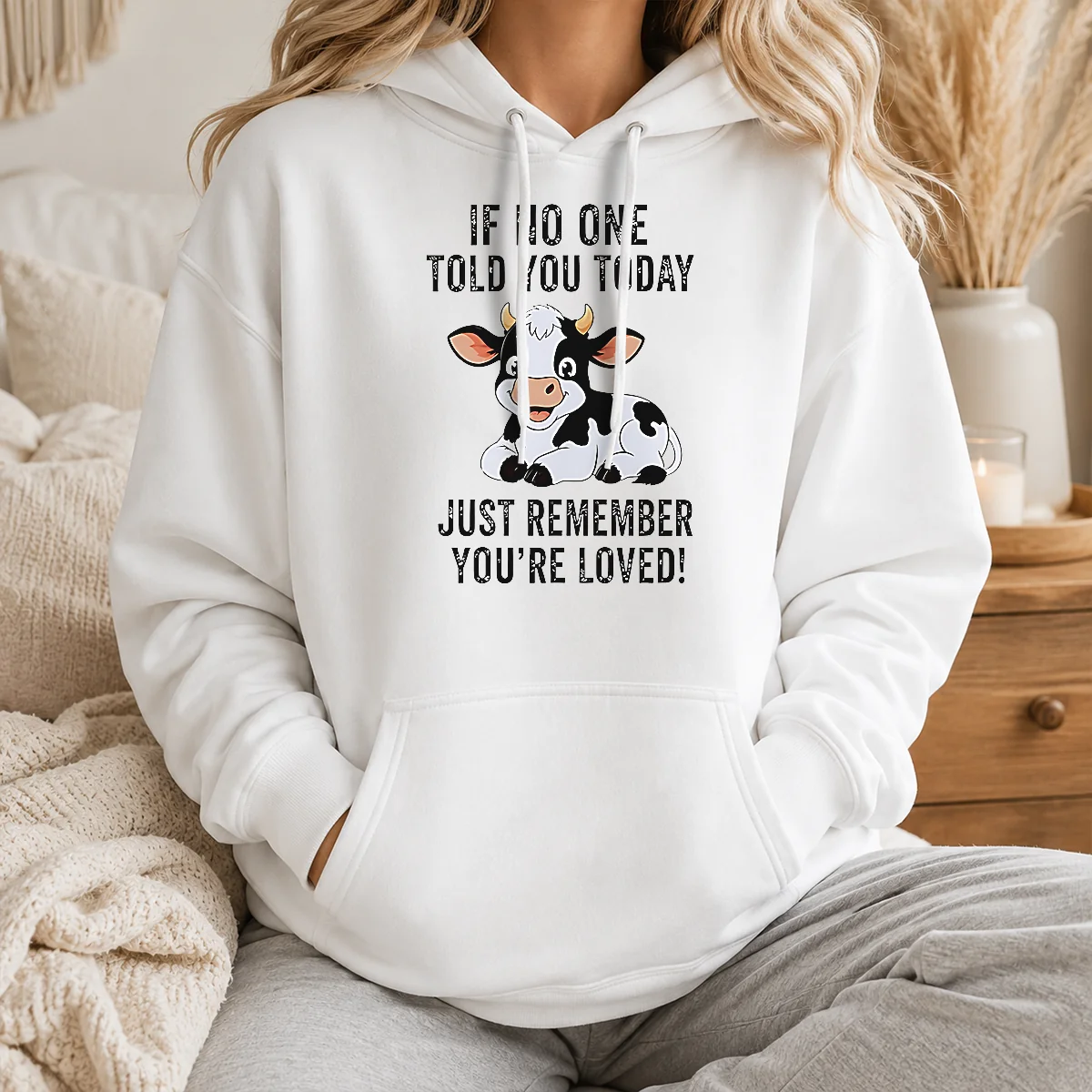 Funny Nice Cow If No One Told You Today Just Remember You're Loved Shirt - Image 6