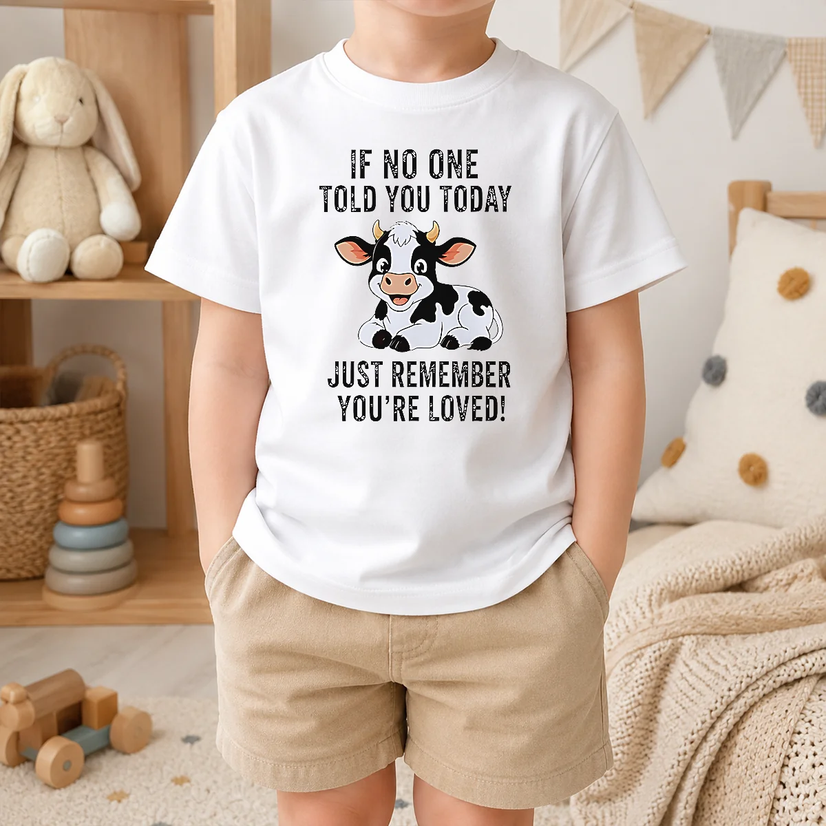 Funny Nice Cow If No One Told You Today Just Remember You're Loved Shirt - Image 9