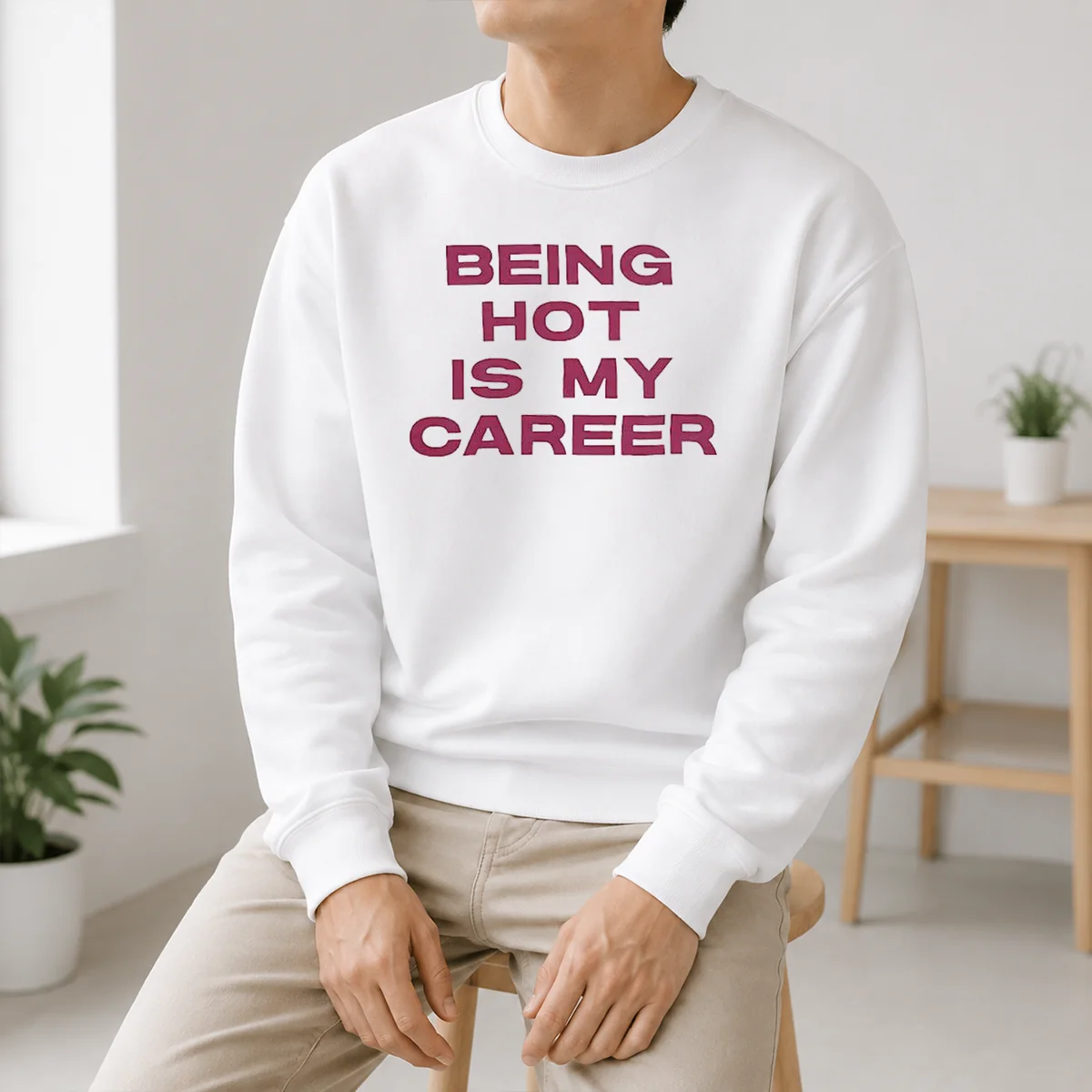Nice Pretty Being Hot Is My Career Quote Shirt - Image 6
