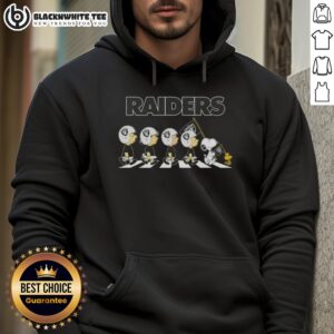 Alternative view of Awesome Las Vegas Raiders X Peanuts Snoopy And Friends Abbey Road T-Shirt