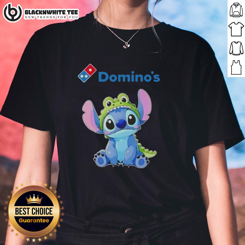 Awesome Stitch Cosplay Crocodile X Domino's T-Shirt - Image 3