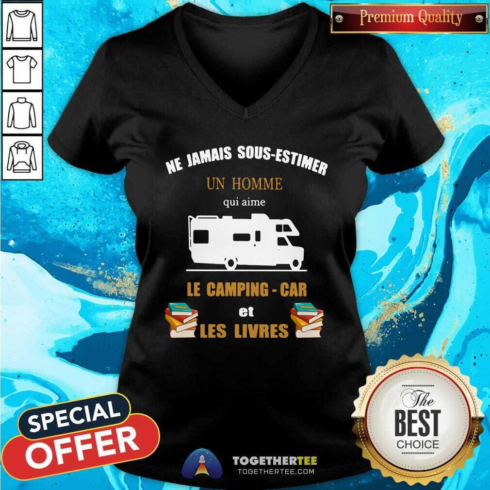 Camping Ne Jamais Sous Estimer Un Homme Shirt - Image 3