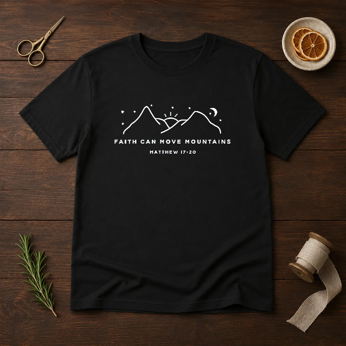 Pretty Faith Can Move Mountains Matthew 17 20 Mountain Shirt