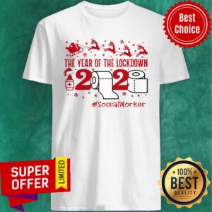 Funny The Year Of The Lockdown 2020 #SocialWoker Christmas Shirt