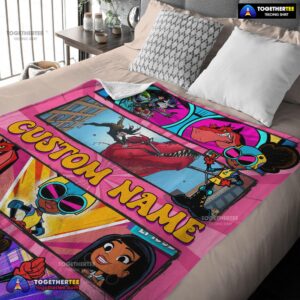 Alternative view of Official Prehistoric Adventure Girl Warrior Blanket Customize Blanket