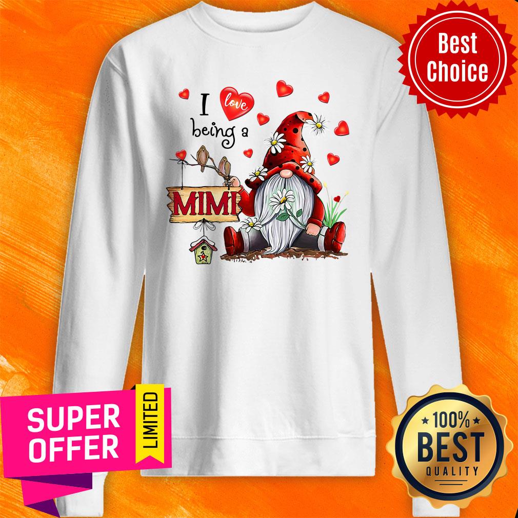 Funny I Love Being A Mimi Gnome Valentine's Day Shirt - Image 5