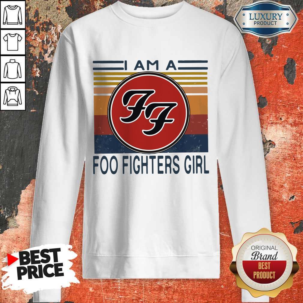 I Am A Foo Fighters Girl Vintage Shirt - Image 4