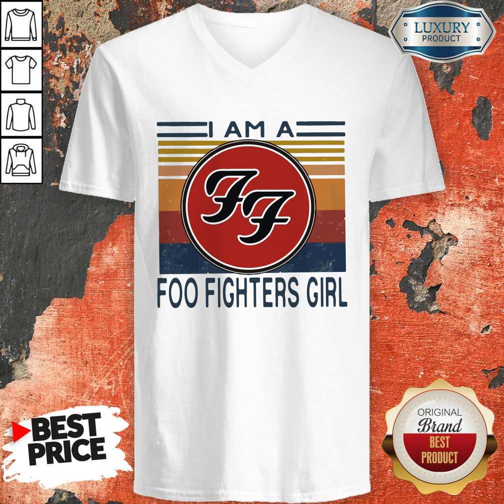 I Am A Foo Fighters Girl Vintage Shirt - Image 3