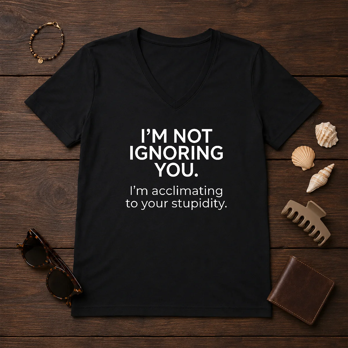 Pretty I'M Not Ignoring You Shirt - Image 2