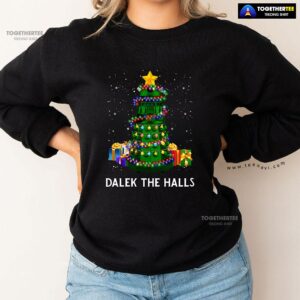 Alternative view of Dalek The Halls Doctor Who Christmas Tree Gift Sweatshirt