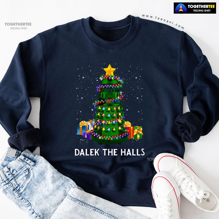 Dalek The Halls Doctor Who Christmas Tree Gift Sweatshirt