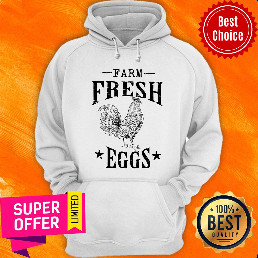Farm Fresh Eggs From The Farm Graphic Chicken Distressed Shirt - Image 5