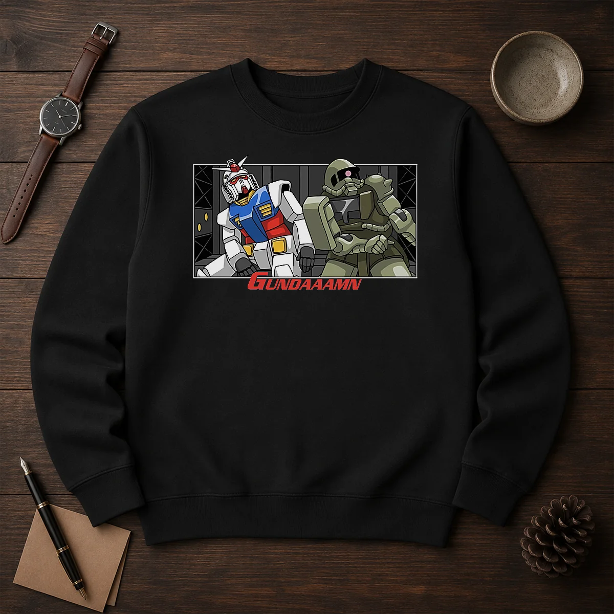 Hot Gundaaamn Gundam Damn Meme Shirt - Image 7