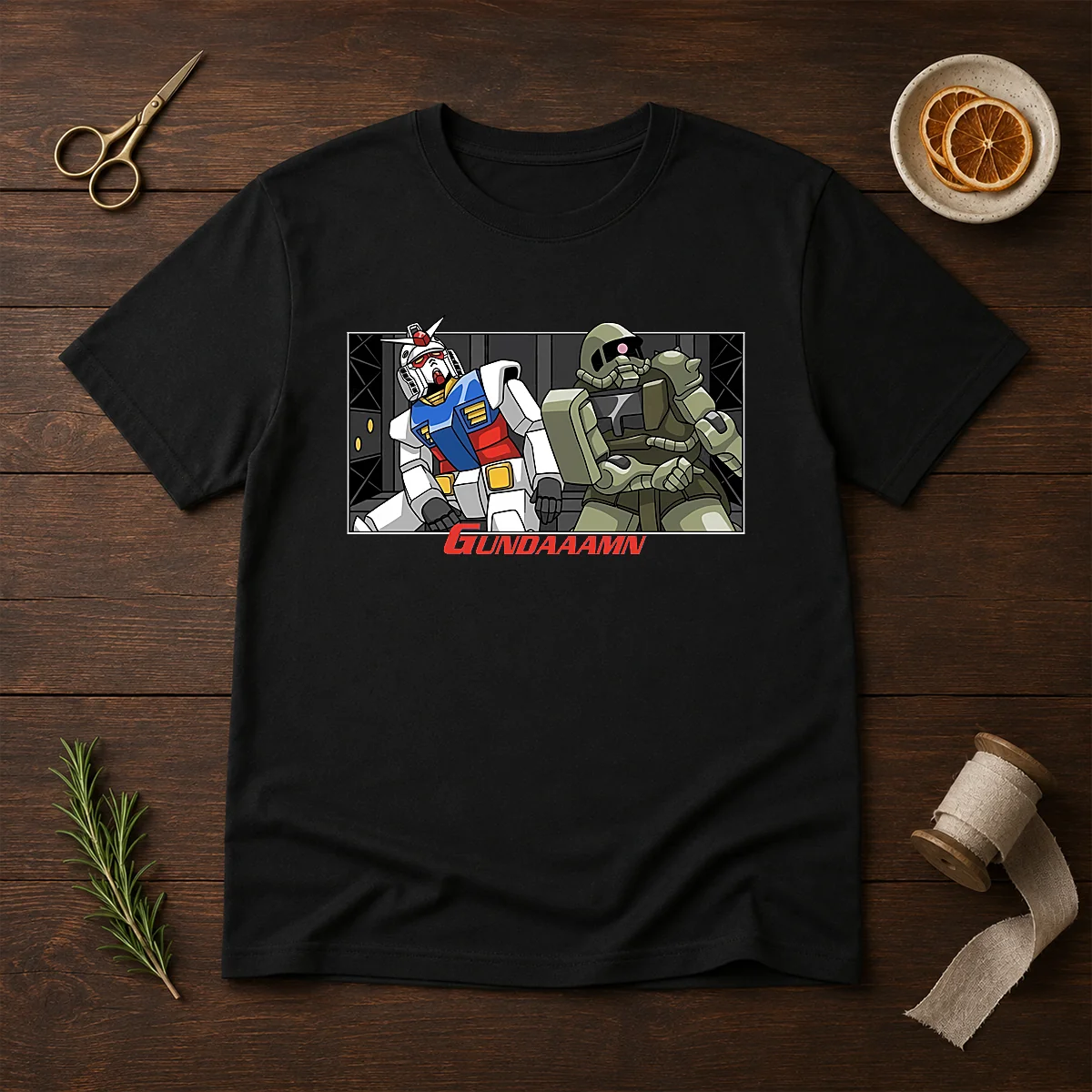 Hot Gundaaamn Gundam Damn Meme Shirt