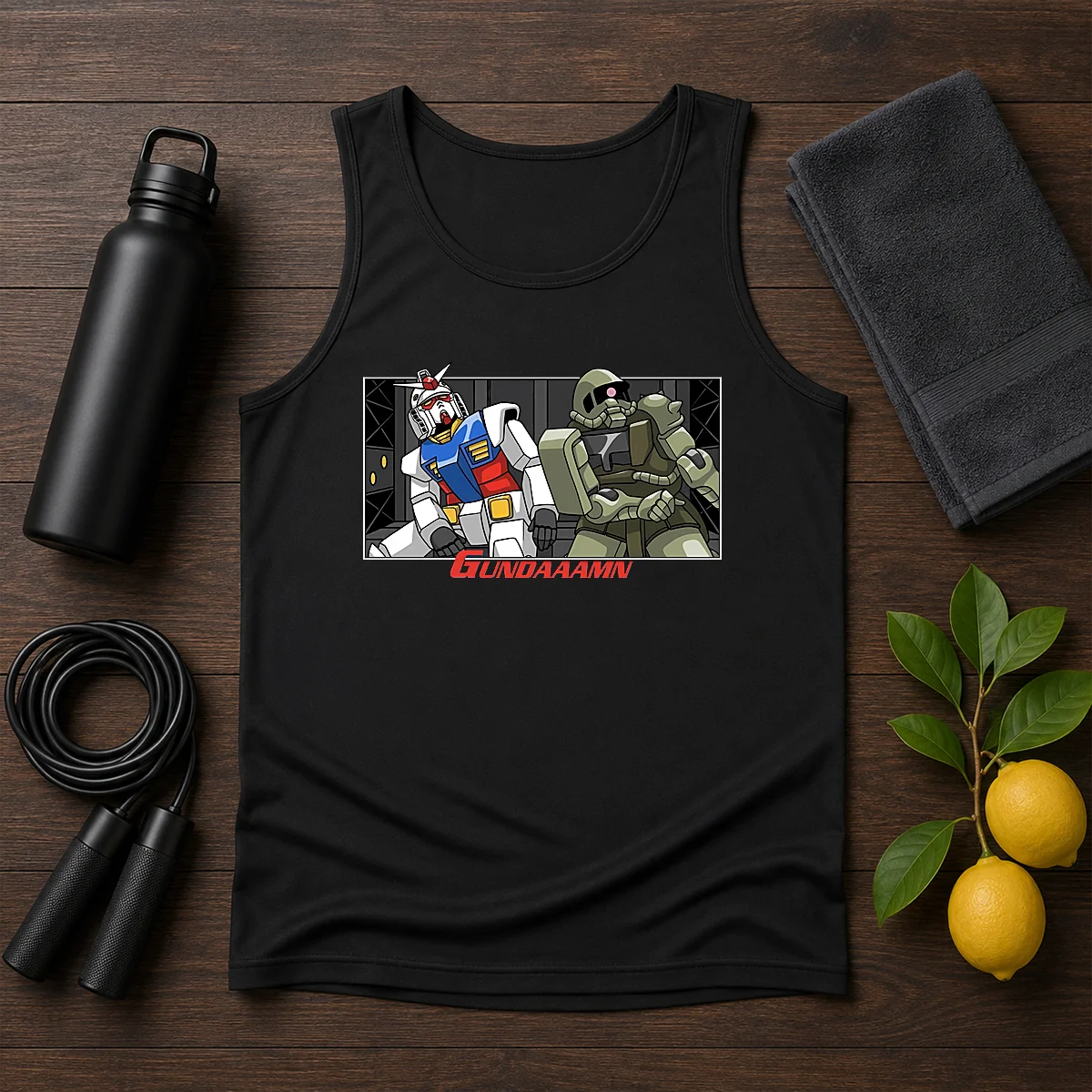 Hot Gundaaamn Gundam Damn Meme Shirt - Image 3
