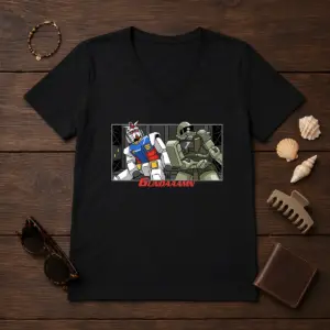 Alternative view of Hot Gundaaamn Gundam Damn Meme Shirt