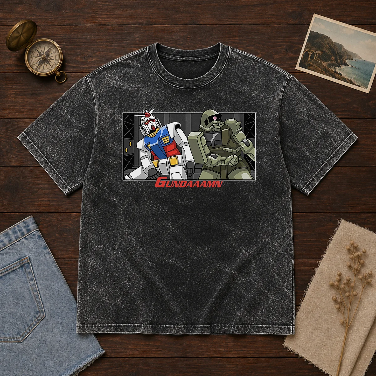Hot Gundaaamn Gundam Damn Meme Shirt - Image 8