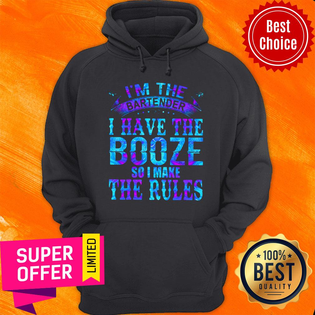 I’m The Bartender I Have The Booze So I Make The Rules Shirt - Image 4