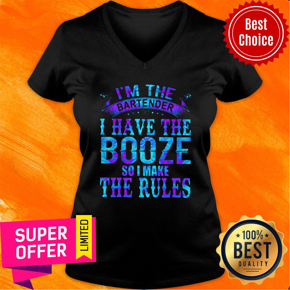 I’m The Bartender I Have The Booze So I Make The Rules Shirt - Image 2