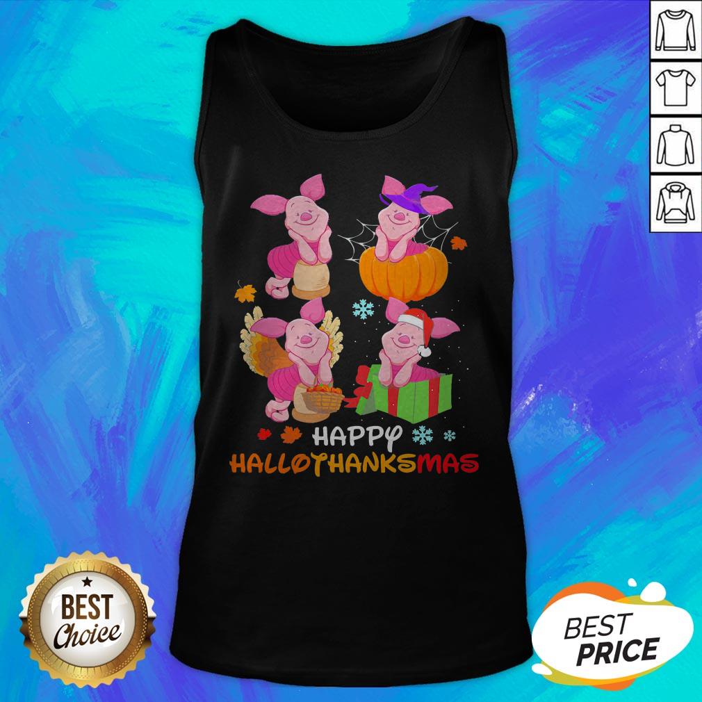 Hot Winnie The Pooh Piglet Happy Hallothanksmas Shirt - Image 5