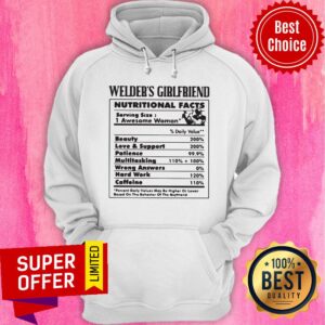 Alternative view of Top Welder's Girlfriend Nutritional Facts Shirt