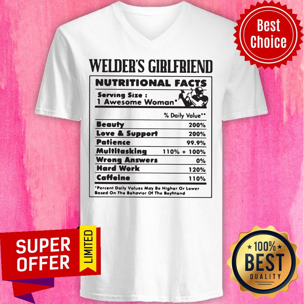Top Welder's Girlfriend Nutritional Facts Shirt - Image 3