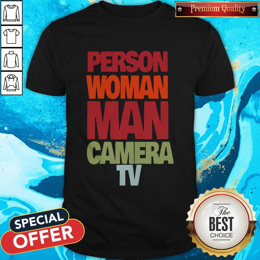Vintage Person Woman Man Camera TV Shirt Go Vote Shirt Person Woman Man Shirt Camera Tv Shirt Man Camera Tv Shirt Person Woman Shirt