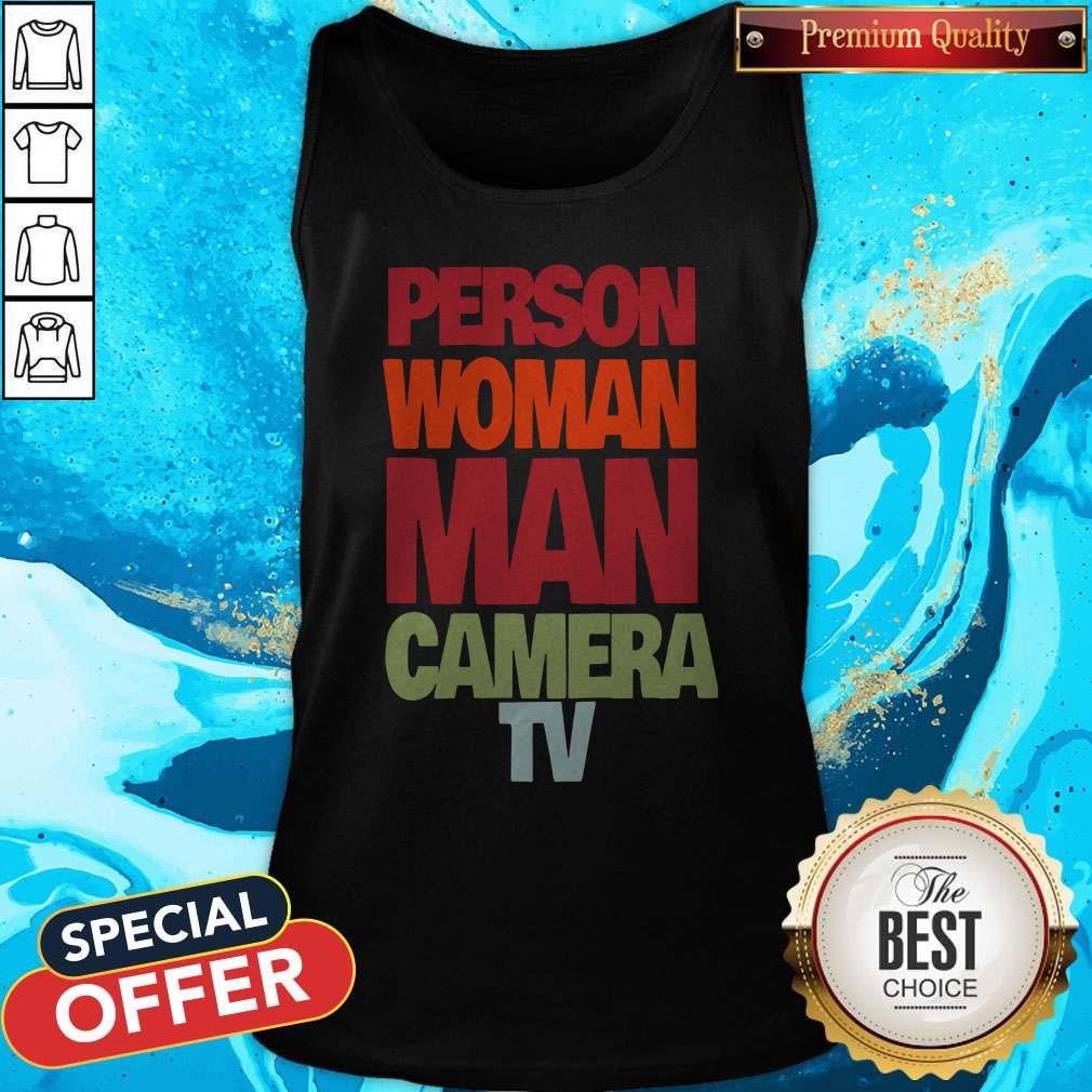 Vintage Person Woman Man Camera TV Shirt Go Vote Shirt Person Woman Man Shirt Camera Tv Shirt Man Camera Tv Shirt Person Woman Shirt - Image 4
