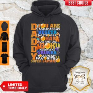 Alternative view of Awesome Dragon Daddy Vegeta Gohan Goku Trunks Super Saiyan Shirt