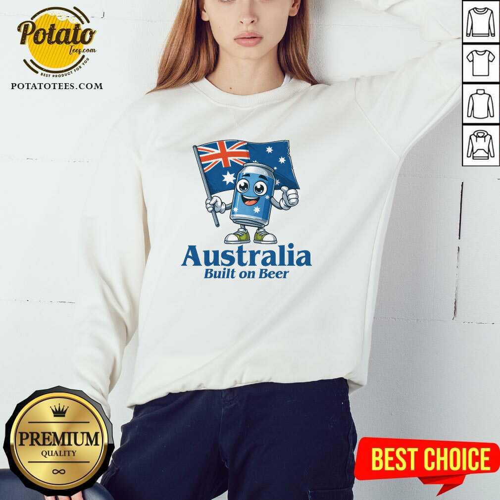 Australia Built On Beer T-Shirt - Image 4