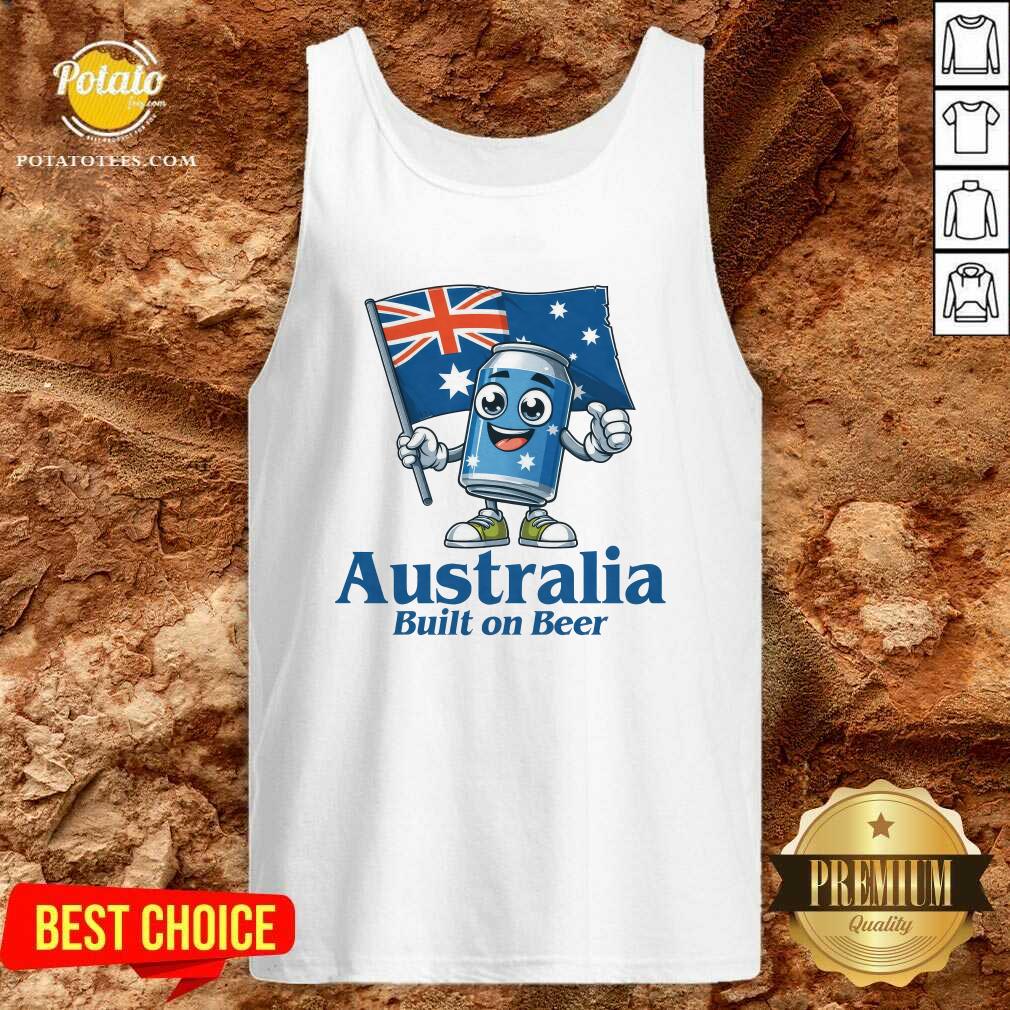 Australia Built On Beer T-Shirt - Image 3