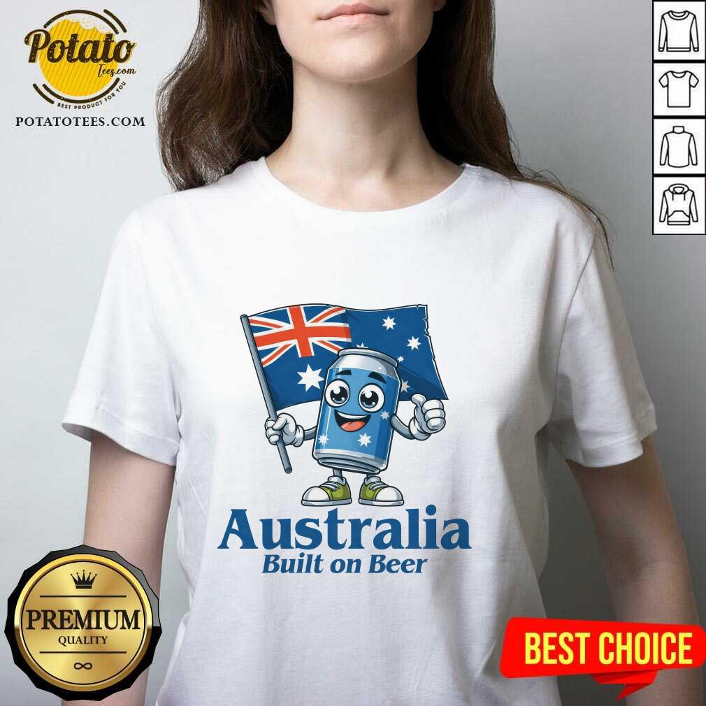Australia Built On Beer T-Shirt - Image 2