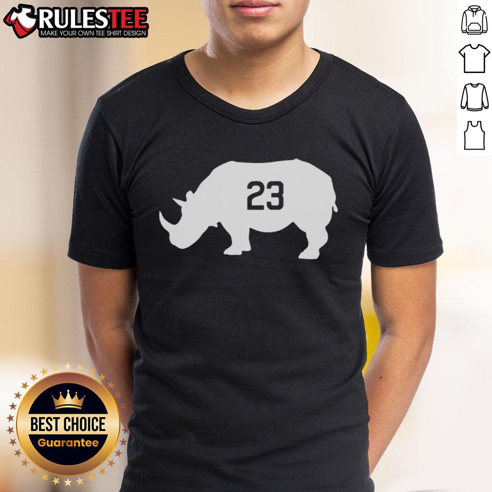 Original Ryne Sandberg Chicago Cubs Baseball The Ryno Rhino 23 Memorial T-Shirt