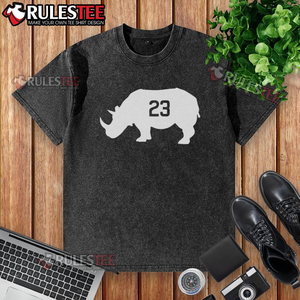 Original Ryne Sandberg Chicago Cubs Baseball The Ryno Rhino 23 Memorial T-Shirt - Image 6