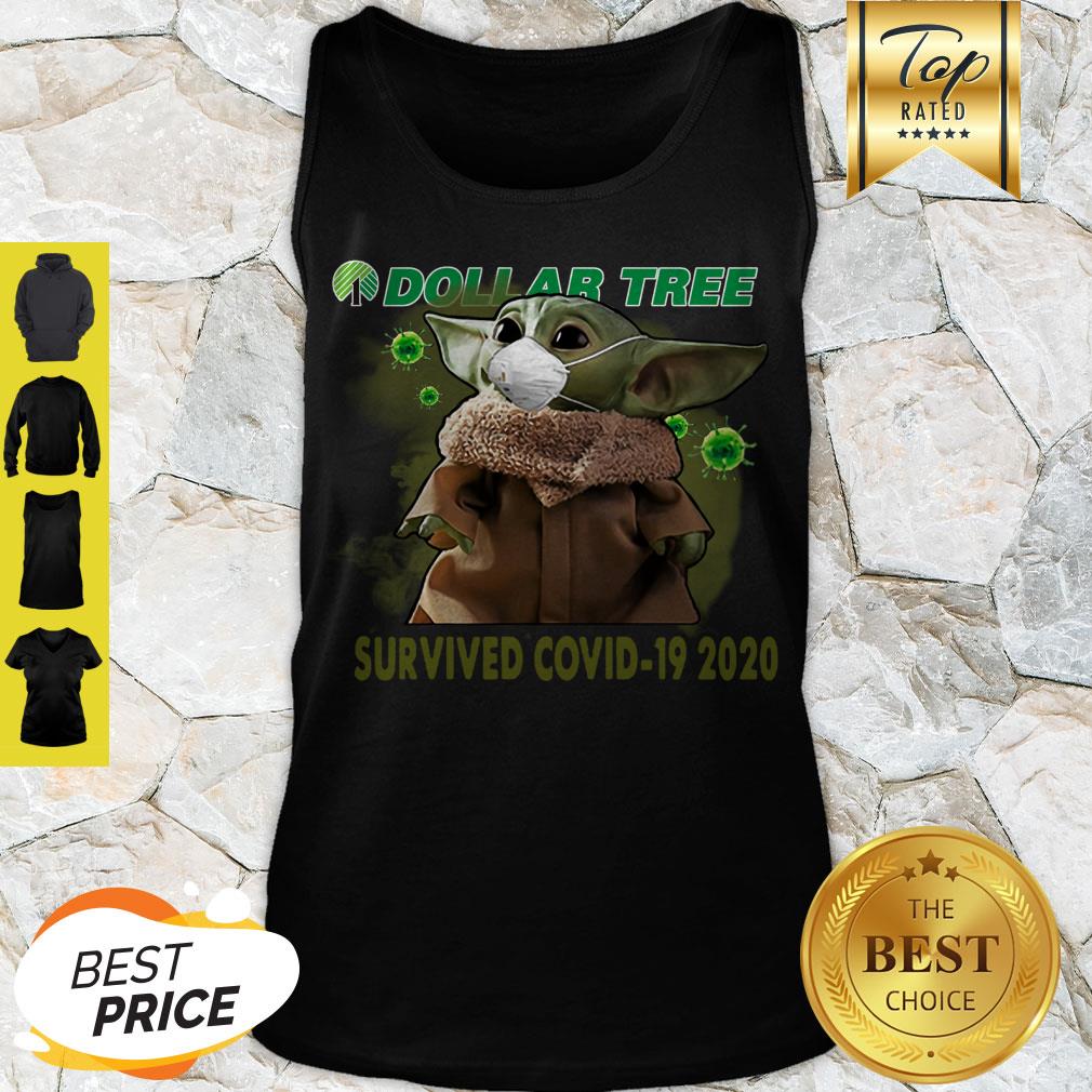 Awesome Baby Yoda Dollar Tree Survived Covid 19 2020 Shirt - Image 4